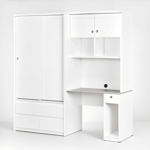 WDSD-01-WHT Wardrobe - White